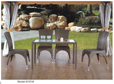 China 4pcs cheap armless  wicker outdoor dining set-8161 for sale
