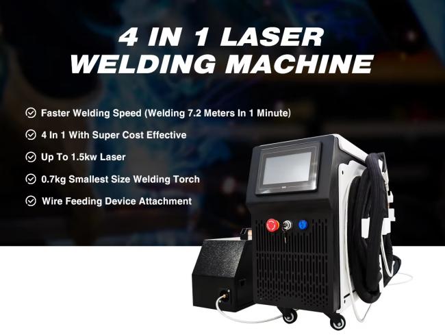 4-in-1 Air-Cooled Handheld Laser Welder Portable Welding + Cutting ...