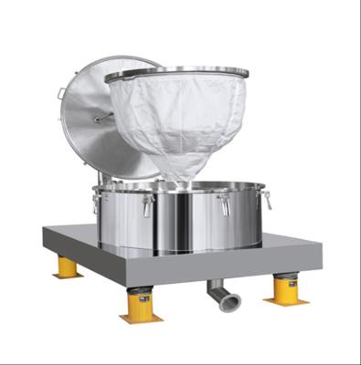 China Manual Discharge Vertical Basket Centrifuge Bag Lifting Top Discharge Centrifuge Machine for sale