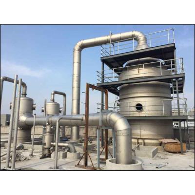 China Industrial Falling Film Vacuum Mvr Evaporator For High Salt Wastewater Crystallization for sale