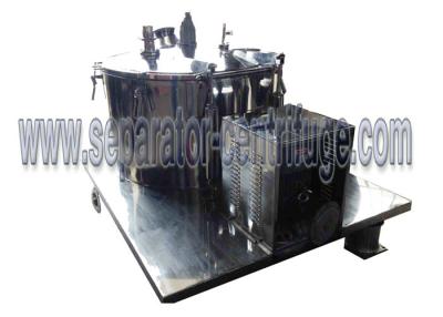 China PLC Control Manual Chemical Centrifuge , Plant Extraction Alcohol Solution Dewatering Centrifuge for sale