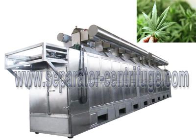 China High Capacity Conveyor Mesh Belt Type Continuous Dryer For Leaves Drying for sale