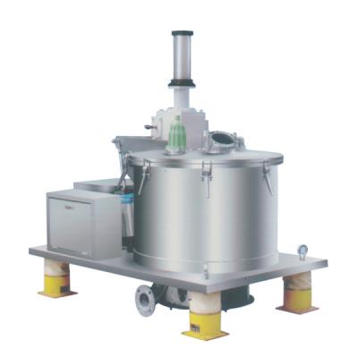 China Stainelss Steel Scraper Bottom Discharge Basket Centrifuge / Continuous Flow Centrifuge for sale