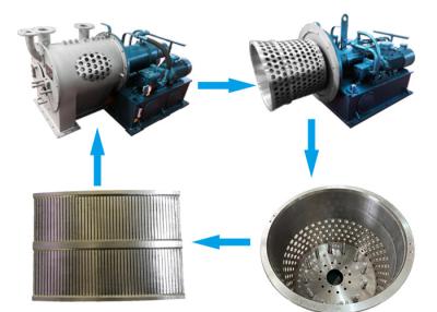 China Segmento del tamiz similar a Ferrum para la centrifugadora del empujador de 2 etapas, capacidad grande en venta