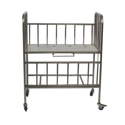China Hospital Bed Baby Hospital Bed Pleasant Quality BCA-001 Full Stainless Steel Single 3 Years for sale