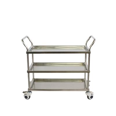 China Contemporary QXC-004B 3 Layer Durable Hotel Metal Mobile Serving Cart for sale