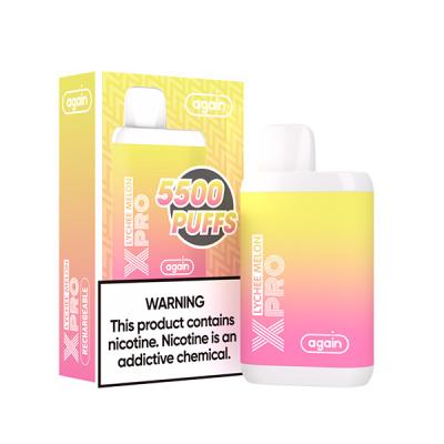 Chine Encore PRO Vape E saveur jetable rechargeable de melon de litchi du CLOPE 5500Puffs de X à vendre
