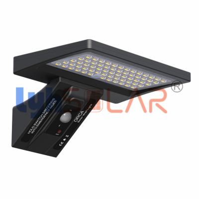 China Water Resistant Solar Sensor Lights Outdoor 5W Motion Sensor With 64pcs High Bright Leds for sale