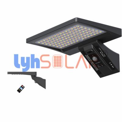 China Outdoor 8W Black Motion Sensor Solar Deck Lights 3000-6000k IP65 Waterproof CE RoHS Approval Te koop