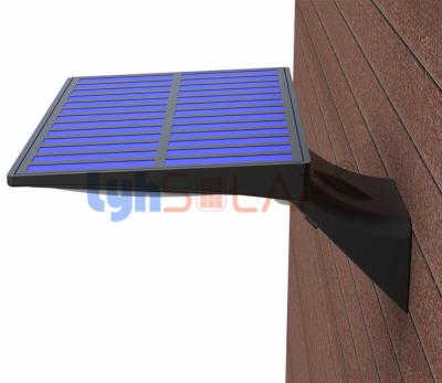 China Whale Tail Shape Solar Motion Sensor Led Wall Light Smd2835 Chips en venta