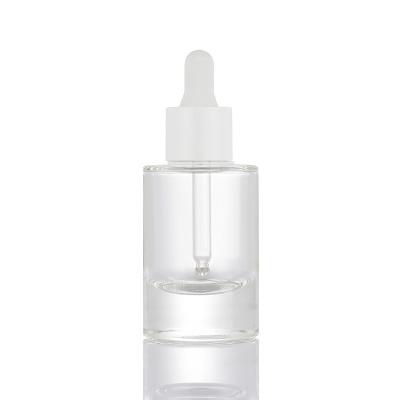 China OEM/OEM service transparent matte 30ml liquid essential oil hair dropper bottle for sale