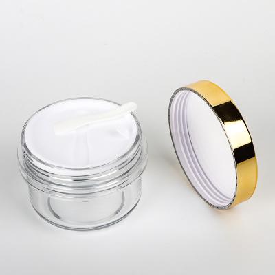 China 100ml 120ml 200ml gold lid body facial butter cream scrub container empty luxury black mini cosmetic cream jars 50 ml for sale