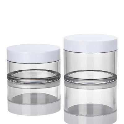 China 100ml Cream Packaging Jar 71mm Diameter Screen Printing With Easy Open Cap for sale