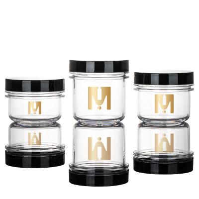 China 200g Small Plastic Jars With Lids , OEM Empty Face Cream Jars for sale
