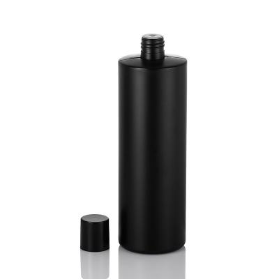 China Frosted 100ml Plastic Bottle With Screw Cap PE Black Plastic Material for sale