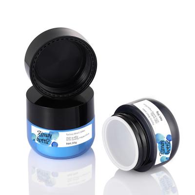 Chine L'emballage crème noir cognent réutilisable rechargeable pour des lotions et écrèment 4 onces à vendre