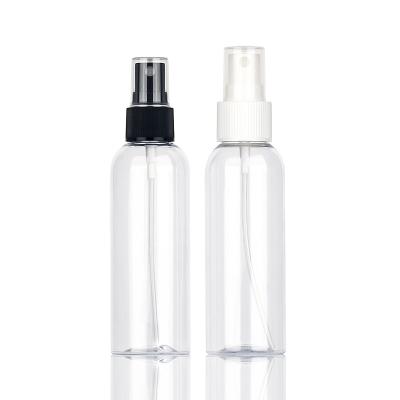 China 100 Ml Small Cosmetic Spray Bottles Refillable PET Material Transparent Empty for sale