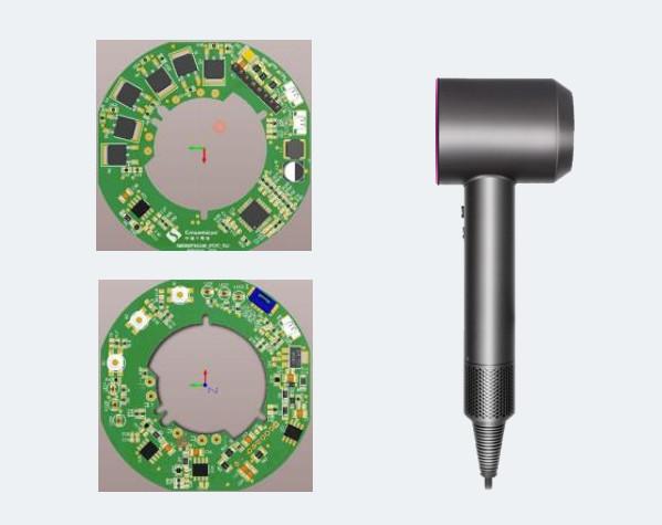 Quality Turnkey PCB With MOS For Hair Dryer With High Pressure High Speed Non-Inductive FOC for sale