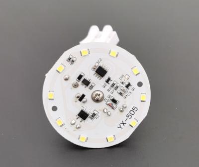 China PCBA With 10 LEDs And USB Connector For Voice And Light Sensing Integrated Ceiling Light, Support Magnetic Mounting for sale