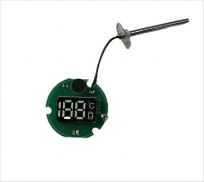 China PCBA para instrumento de medição de temperatura com funções de toque, exibição digital e alarme de buzzer à venda