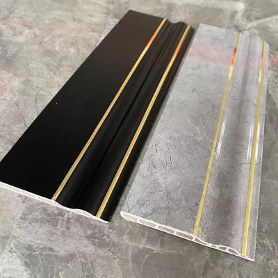 China Waterproof PVC Skirting Board Covers Plastic Customization Length for sale