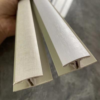 China Moisture Resistant White Solid PVC Skirting Board 60*12*2400mm for sale