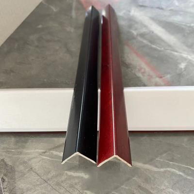 China Wall Decorative Material Rectangle Fireproof SPC Skirting Board Glue Installation for sale