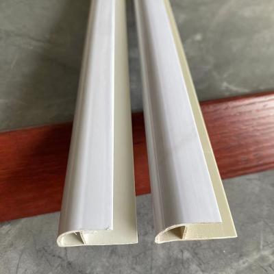 China Waterproof Square Plastic Skirting Board Wear Layer 0.3mm 0.5mm for sale