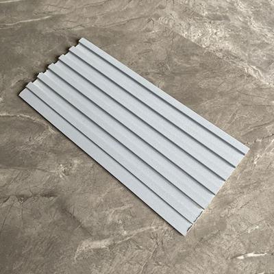 China Groove Hollow Wood Plastic Composite Slatted WPC Wall Cladding Customization for sale