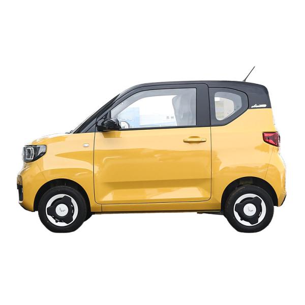 Quality China Mini Car 4 Seater Hatchback 3 Door Electric Car Pure Yellow for sale