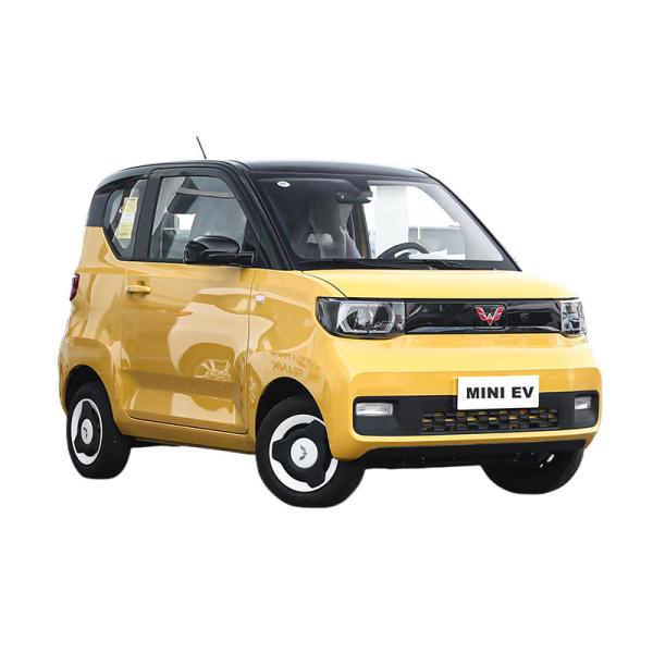 Quality China Mini Car 4 Seater Hatchback 3 Door Electric Car Pure Yellow for sale