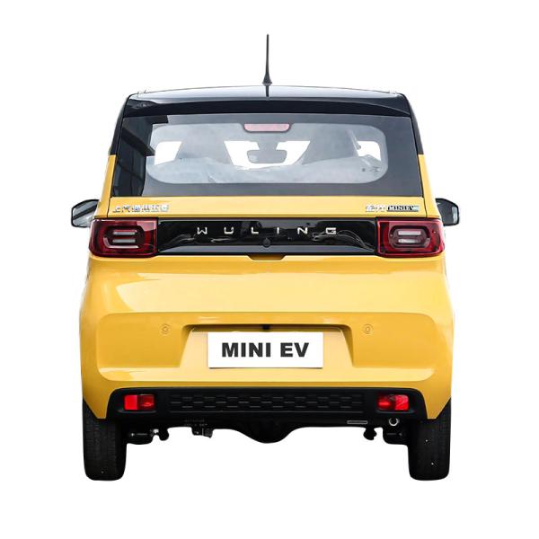 Quality China Mini Car 4 Seater Hatchback 3 Door Electric Car Pure Yellow for sale