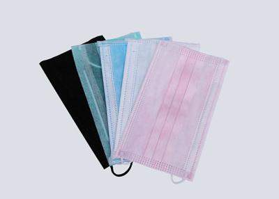 China Isolation Non Woven Medical Disposables Dental Medical Face Mask Pink/Blue for sale