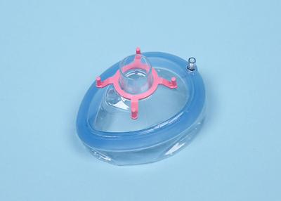 China Medical Grade PVC Anesthesia Face Mask with Check Value and Air Cushion for sale