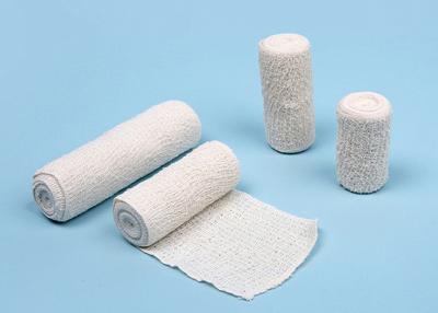 China Atadura ortopédica branca natural do crepe do algodão do Spandex dos materiais de consumo para a mão à venda