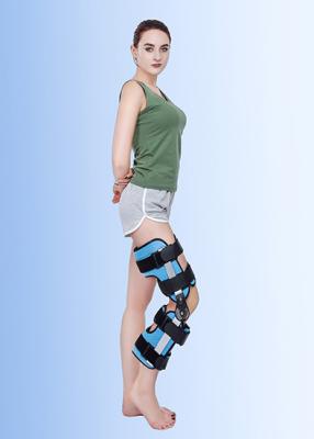China Orthopedic Leg Braces Orthotic Devices Knee Extension Brace Hinged Black for sale