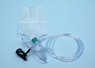China Máscara de oxígeno médica de la alta concentración de los materiales desechables de la emergencia con no el bolso de Rebreather en venta