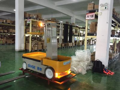 China 6 m Mast Type Aluminum Self Propelled Elevating Work Platforms Stock Picker with maintenance-free battery for sale