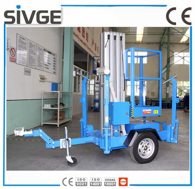 Chine Type plate-forme de travail mobile, 6 mètres Manlift autopropulsé en aluminium de remorque à vendre