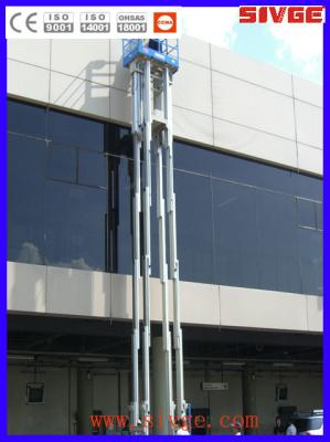 Chine Type multi de mât taille verticale de plate-forme de l'ascenseur 16m de mât avec la charge de 160 kilogrammes à vendre