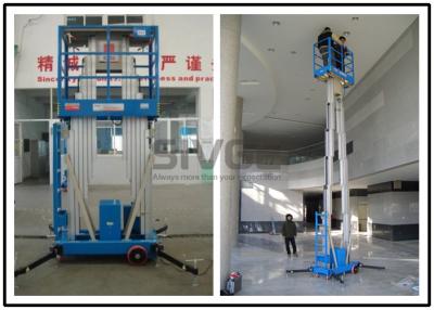 China Elevación vertical del palo del palo dual altura de la plataforma de 8 metros para la decoración del negocio en venta