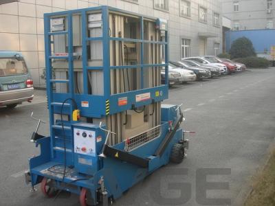 China Multi Mast Elevated Work Platforms , 18m Platform Height Hydraulic Lift Ladder for sale