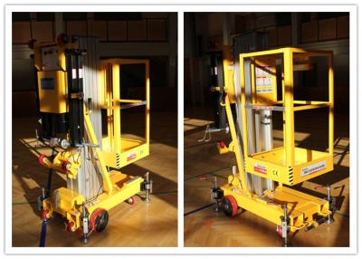 China Easy Loading Vertical One Person Lift , 7.6 M Platform Height Hydraulic Aerial Lift for sale
