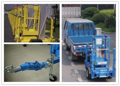 China 8 Meter Hydraulic Work Platform , Trailer Mounted Lift For One Person for sale