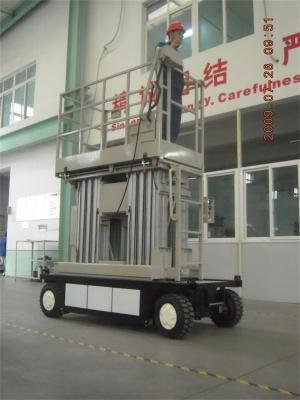 China 400 elektrischer Plattform-Aufzug der Kilogramm-Lasts-Aluminiumhebebühne-Leiter-8m zu verkaufen