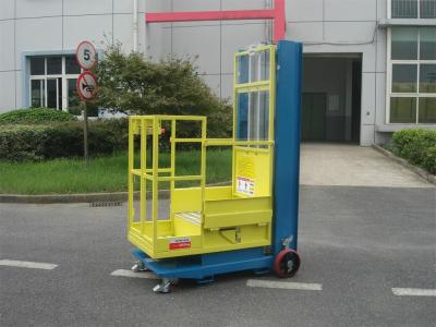 China 4.3m Semi - Electric Aerial Order Picker For Supermarket Stock Picking for sale