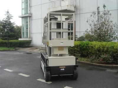 China 10m  Four Mast Self Propelled Aerial Lift 300kg Capacity For Auto Stations for sale