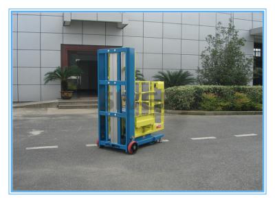 China One Person Aluminum Mobile Elevating Working Platform Mast Type For Supermarket for sale