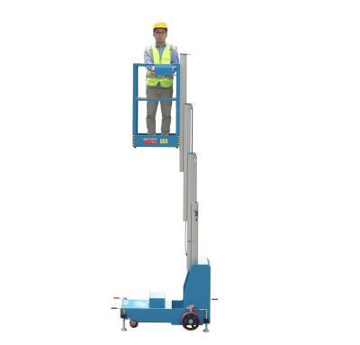 China 4m Height Portable Access Platform Electric Aerial One Man Lift Single Manlift for sale