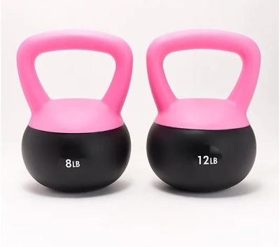 China Iron Sand Filled Shock-Proof Hand Weights Strength Training Kettlebells 5lb 10lb and 15lb for sale